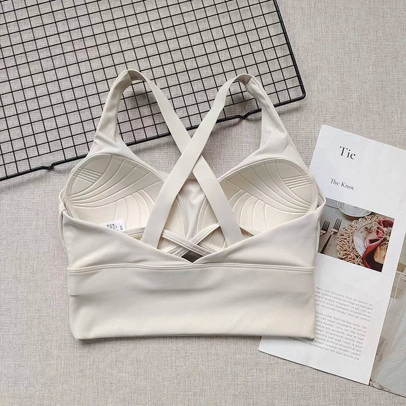 Shockproof High-Intensity Exercise Fitness Bra All-In-One Cup Running Gathered Yoga Beauty Back Breathable Sports Bra for Women - Matrix Studios