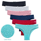 5 PCS/Set Mesh Briefs M-2XL Lace Panties Sexy Transparent Underwear Low Rise Panties Girls Intimates Lingeri - Matrix Studios