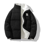 New Winter Men Reversible Corduroy Down Jackets Stand Collar Warm Parkas Fashion Male Casual Thicker Coats Man Slim Jackets 3XL - Matrix Studios