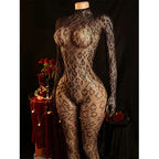 Fishnet Jumpsuit Hot Backless Sexy For Women Ultra-thin Summer Body Stocking Long Sleeve Mesh Lingerie Leotard Cosplay Jump Suit - Matrix Studios