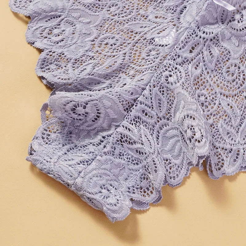 M-XXL Sexy Floral Lace Panties Women Briefs Low Waist Soft Lingerie Cost-Effective Comfortable Underwear Girls Intimate Panty - Matrix Studios