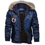 Men's Winter Outdoor Casual Thick Fleece Down Parkas Fur Coat Oversize Plus Velvet Brand Keep Warm Padded Oversized Jacket - Matrix Studios