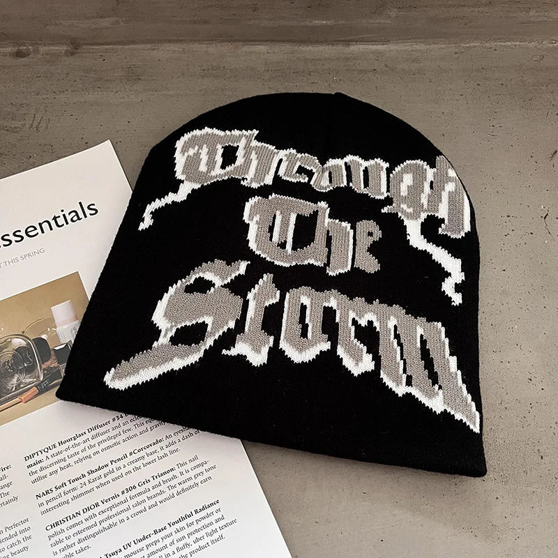 New Autumu Winter Keep Warm Knit Hat Women Men Skiing Beanies Outdoor Cold Hat Cycling Skullcap Fashion Letter Y2K Hiphop Beanie