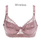 Women's Sexy Lace Wireless Push Up Bra Sexy Wire Free Bras For Women Plus Size 75-105 B C D Thin Cup Bralette Lingerie Intimates - Matrix Studios