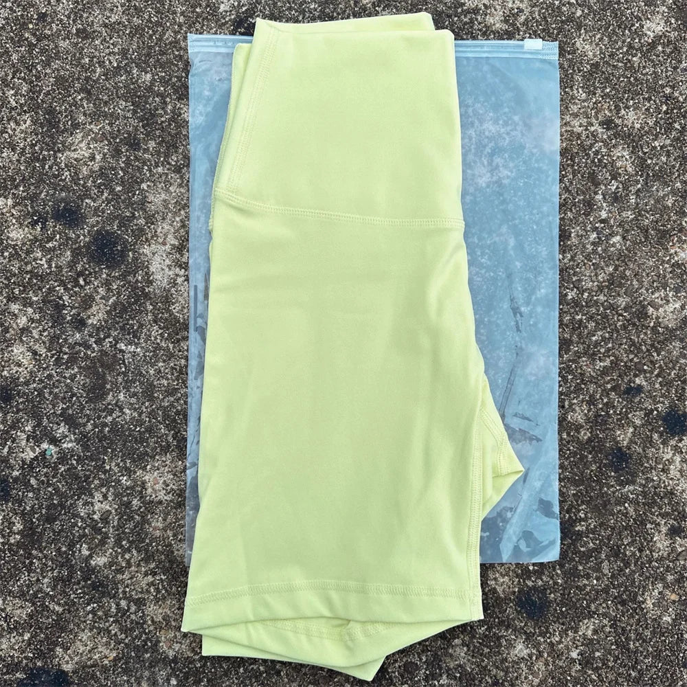 Solid Color Women Fitness Sports Short High Waist Yoga Short Leg Cycling Comprehensive Training Jog Squat Proof Internal Pocket - Matrix Studios