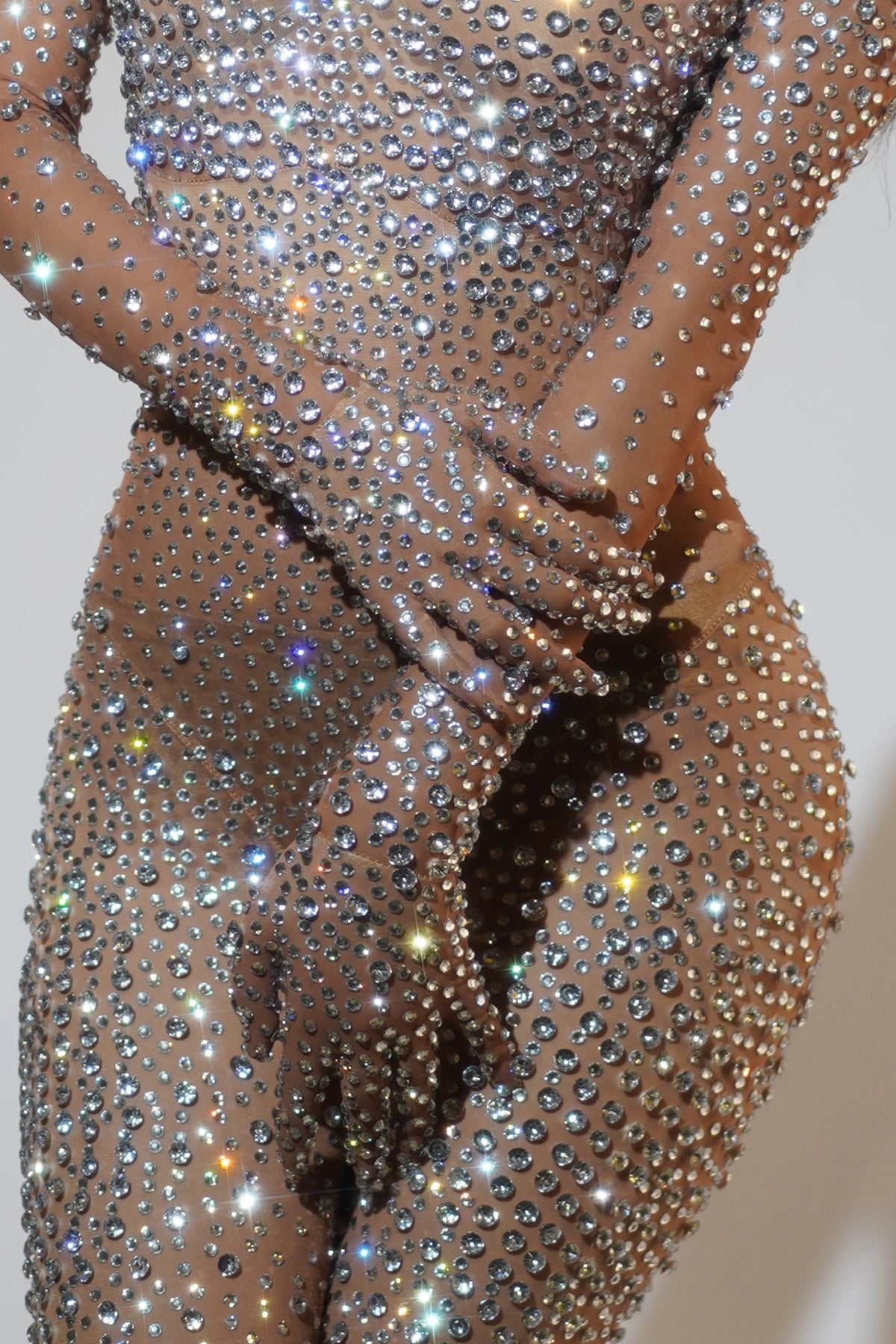 Sparkly Full Rhinestones Jumpsuit for Women Sexy Dance Costume Nightclub Outfit Performance Show Stage Wear Party Rompers Luxury - Matrix Studios