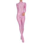 Women Full Body Jumpsuit Sports Gym Yoga Tights Bodysuit Long Sleeve Footed One Piece Solid Color Jumpsuit Body Shape Sportwear - Matrix Studios