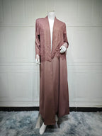 Eid Women Lace Abaya Open Dress Ramadan Abaya Party Vestidos Largos Muslim Jalabiya Morocco Kaftan Dubai Islam Arab Long Robe - Matrix-studios.com