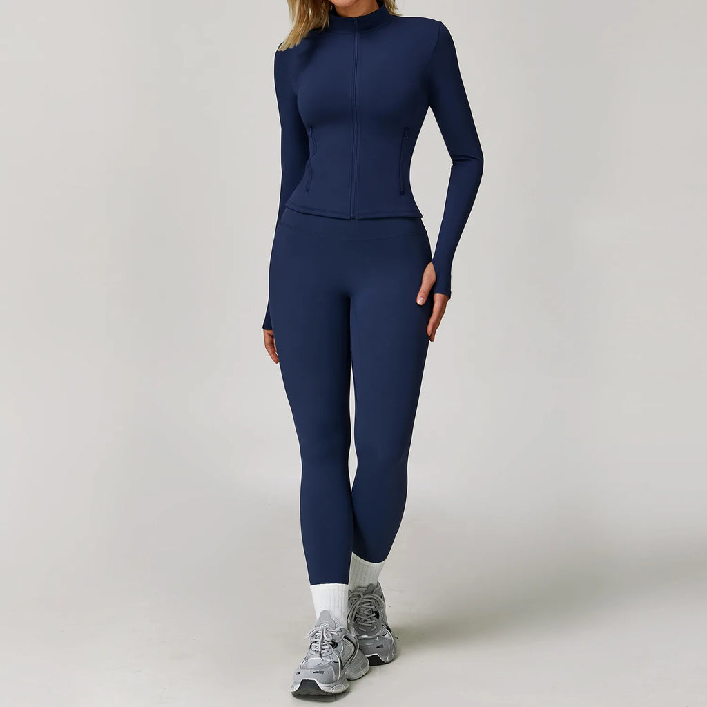 2/3PCS Yoga Suit Sports Set Gym Set Women Tracksuit Running Workout Clothes Long Sleeve Sports Bra Athletic Wear Yoga Clothing - Matrix-studios.com