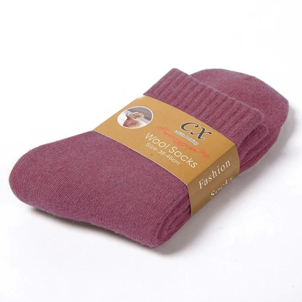 1 Pairs Winter Warm Women Socks Merino Wool Men 2026 Against Cold Thermal Plush Thick Snow Terry Socks - Matrix Studios