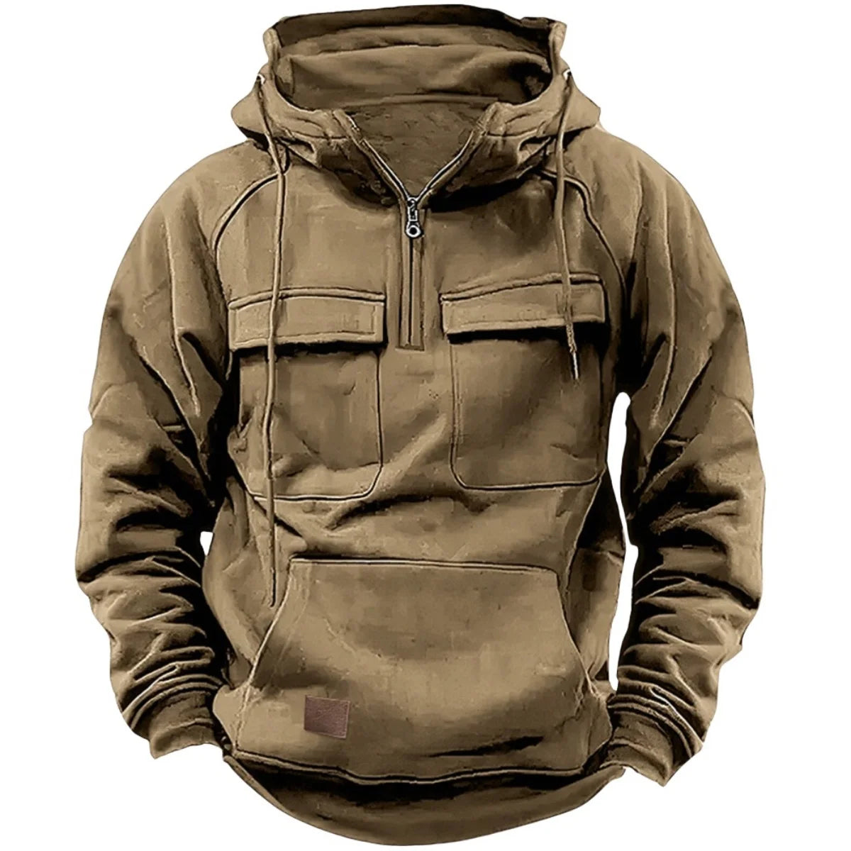 Men's Casual Sports Hooded Sweatshirt New Style Outdoor Thick Fashionable Loose Long-Sleeved Pullover with Multiple Pockets - Matrix Studios