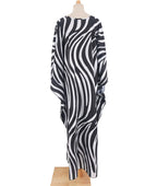 Plus Size Womens Animal Print Kaftan Dresses Caftans Swimwear Coverups Summer Bathing Suit Long Beach Dress - Matrix Studios