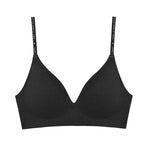 FINETOO Women Wireless Bra Deep V Padded Bralette S-XL Trendy Stripe Knitting Bras Sexy Ladies Brassiere Solid Underwear 6 Color - Matrix Studios