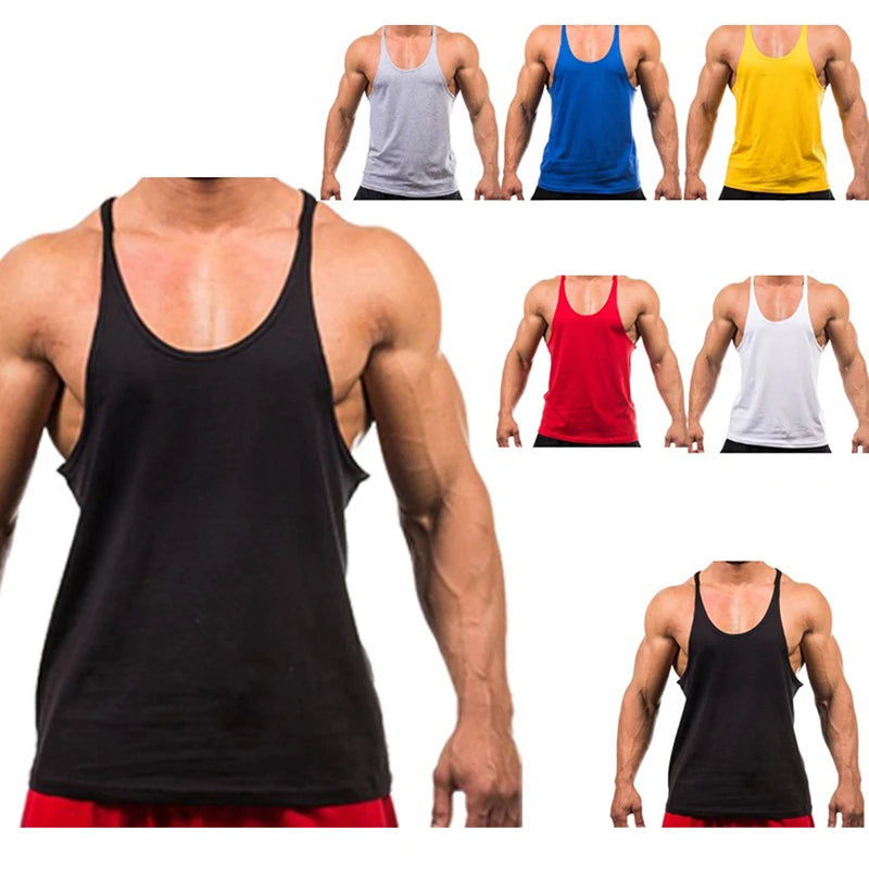2025 New Bodybuilding Brand Jogger Gym Singlet Training Bodybuilding Tank Top Vest Shirt Sleeveless Fitness Cotton Shirt For Men - Matrix Studios