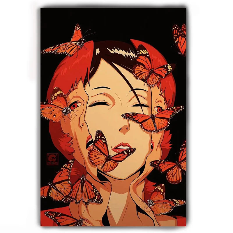 Classical Neo-futurism Japanese Anime P-Paprika K-Kon Satoshi Anime Wall Art Decor Poster Home Living Room Bar Garage Cafes - Matrix-studios.com