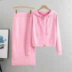 2025 new women's Knitted Cardigan High Waisted Buttocks Wrapped  Skirt 2 Piece Suits Luxury Hot Diamond Fashion Sets - Matrix-studios.com