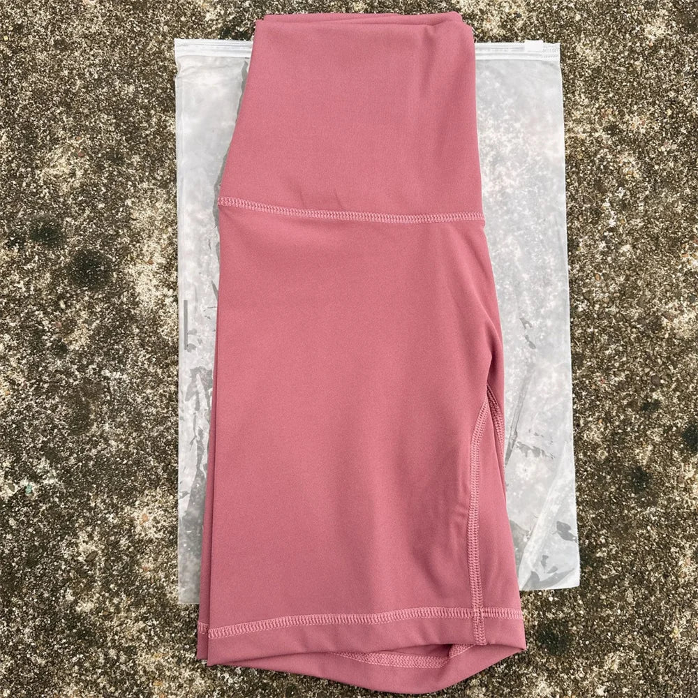 Solid Color High Waist Yoga Short Leg Cycling Women Fitness Sports Short Comprehensive Training Jog Squat Proof Internal Pocket - Matrix Studios
