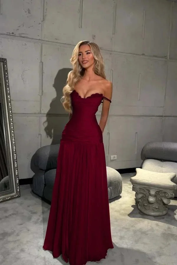 Verngo Blue Chiffon Evening Dress Off The Shoulder Mermaid Party Dresses Appliques Prom Dresses 2026Customized شارون سعيد - Matrix Studios