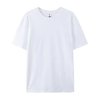 100% Cotton Solid T-shirts Women Sporty Short Sleeve Tees Fashion Casual White Black Clothing Loose O-Neck Female Summer Tops - Matrix-studios.com