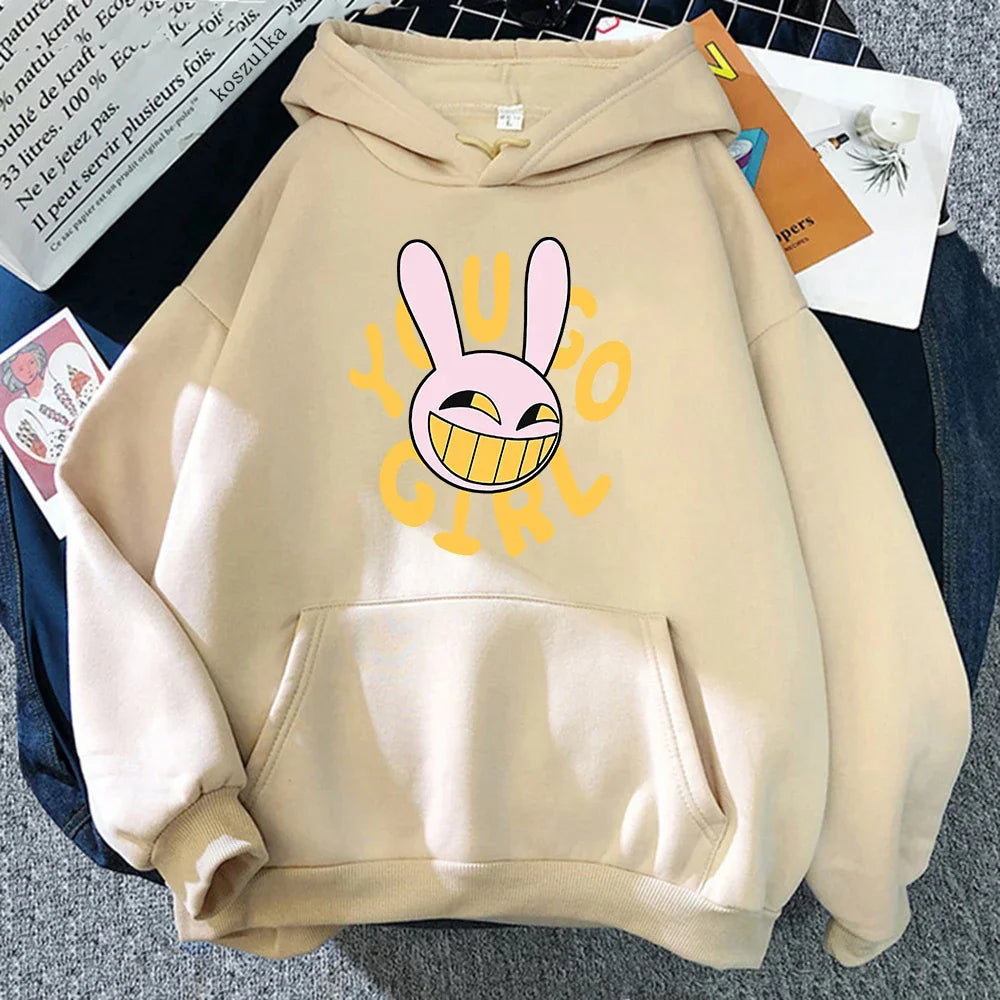 YOU GO GIRL Digital Circus Jax Hoodie Fashion Women Harajuku Funny Cute Rabbit Hoodie Unisex Cartoon Vintage Pullover Sweatshirt - Matrix Studios