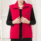 Polar Fleece Coat For Women's Vest Autumn Sleeveless Vests For Women Jacket Fashion Zipper Casual Waistcoat Female - Matrix Studios