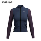 INBIKE Warm Thermal Cycling Jersey Set for Women Comfortable Fleece Road Bike Bib Pants Windproof Road MTB Clothing with Pockets - Matrix-studios.com