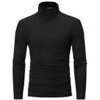 Autumn  Winter Men's High Neck T-shirt Slim Fit Fashion High Elastic Long Sleeve Casual Breathable Apparel Pullover - Matrix Studios