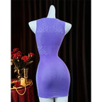 1PC Women Sexy Fishnet Cover Up Without Bikini Hollow Out See Through Bodycon Dress Beachwear Summer Women's Swimsuit - Matrix Studios