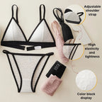 Women Triangle Bra and Panties Set Sheer Floral Lace Bralette Low-Rise Briefs Sexy Lingerie Set Removable Pads Ladies Underwear - Matrix-studios.com