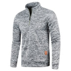 Men's Sweatshirts Half Zipper Pullover Male Long Sleeve Flleece Sweater Standcollar Snowflakes Hoodies Men Clothes - Matrix Studios