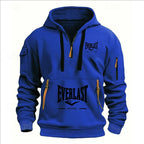 Fashion autumn and winter men's brand clothing multi-zipper design printed hoodie casual sweatshirt loose hooded jumper - Matrix Studios