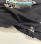 Classic Letter Print Summer Basics Tees Cotton SATOSHI Tshirt Hiphop Street Washed Black Holes Round Neck Short Sleeve Men Women - Matrix-studios.com
