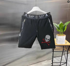 2025 Designer  Rhinestone  short Summer Luxurious Plein ali Hip Hop Male Brand Casual short pant