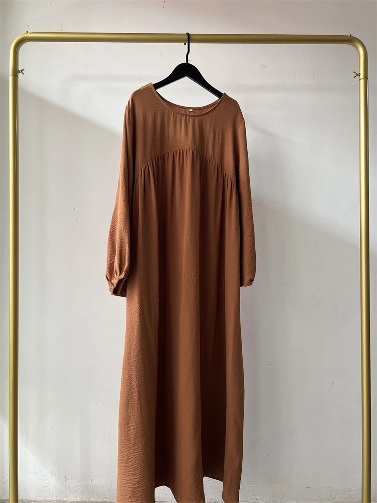 Eid Plain Modest Khimar Abaya Dubai 2024 Muslim Islam Arabic Palestine Abayas For Women Kaftan Dress Caftan Robe Femme Musulmane - Matrix-studios.com