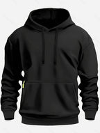 Fall/Winter New Arrival Men's Fleece Hoodie High Quality Solid Color Hooded Sweatshirt Male Fashionable Street Style Sweatshirt - Matrix Studios