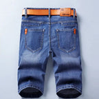 Summer Shorts Jeans Men Denim Pants Stretch Black Fashion Design Men's Jeans Slim Straight Male Short Jeans - Matrix Studios