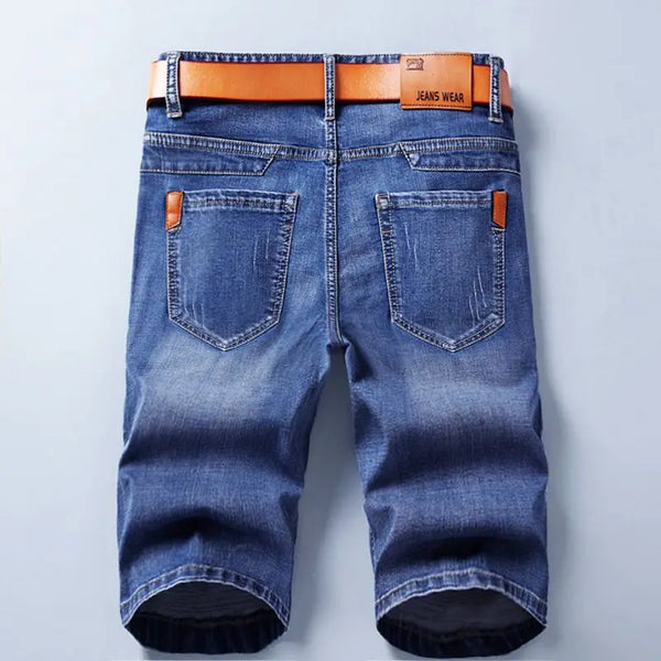 Summer Shorts Jeans Men Denim Pants Stretch Black Fashion Design Men's Jeans Slim Straight Male Short Jeans - Matrix Studios