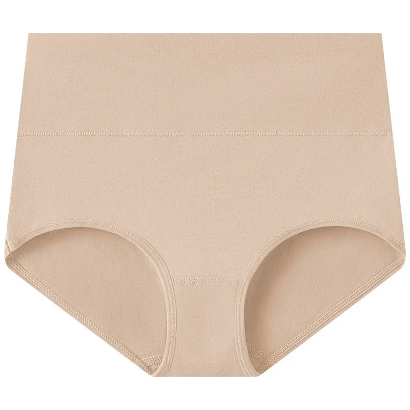 4Pcs Cotton Panties Women High Waist Underwear Body Slim Abdominal Shapers Plus Size Panties Briefs Girls Sexy Lingeries Female - Matrix Studios