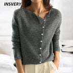 Autumn Winter Sweater Women Elegant Button Design Knitted Cardigans For Women Casual Sweaters - Matrix Studios