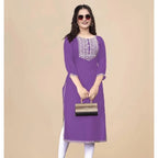 Muslim Kurt Women's Fashionable And Comfortable Dress With Flowers Straight Tube And National style Abito Donna Musulmana - Matrix-studios.com