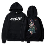 The Autumn and Winter Pullovers Long Sleeve Loose Soft Sweatshirt Streetwear Coat Gorillaz Printing Women and Men Hoode - Matrix Studios