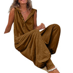 High Quality 2023 Spring Autumn Casual Women's Fashion Cotton Overalls Bohemian Stripe Casual Overalls - Matrix Studios