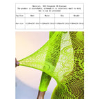 1PC Women Fishnet Cover Up Without Bikini Sexy Lingerie See Through Hollow Out Bodycon Dress Long Sleeve Beachwear Qq568 - Matrix Studios
