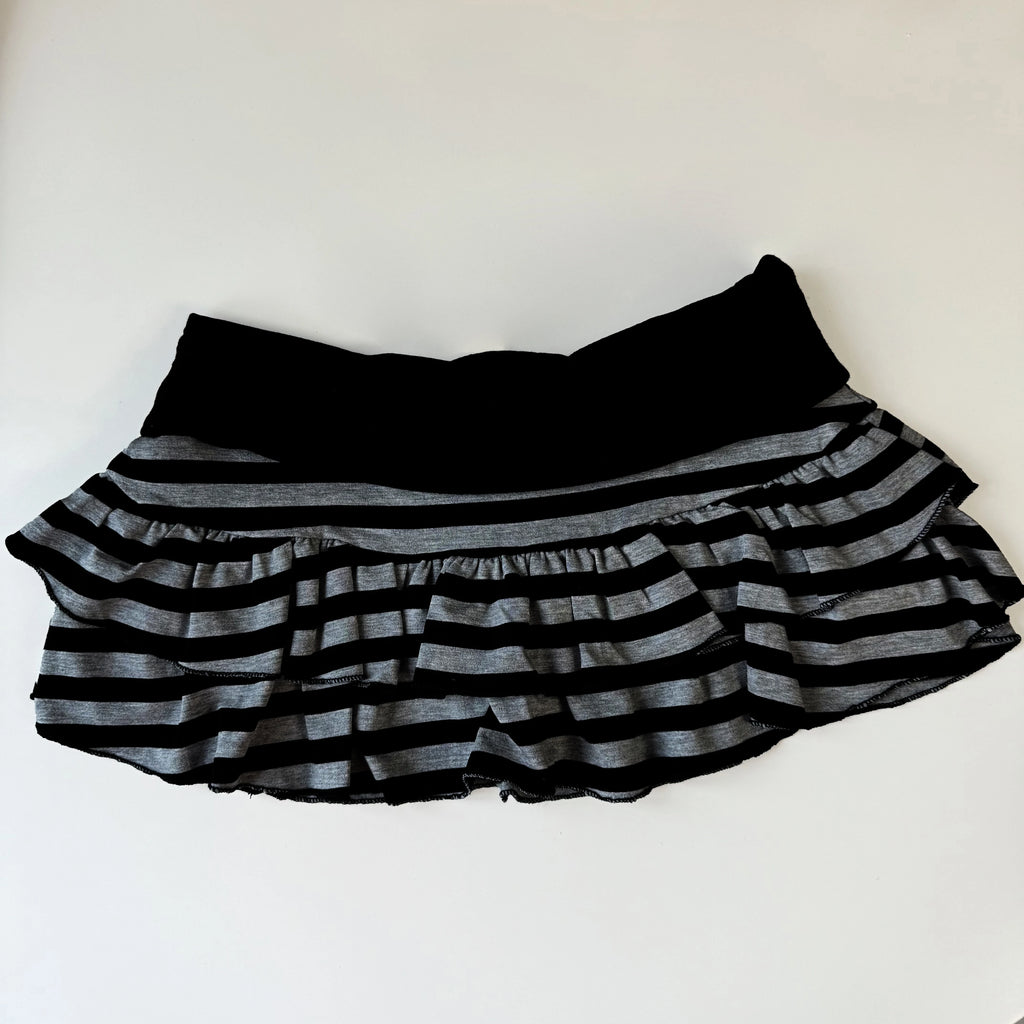 Millennial Style Y2K Skull Lace Bow Striped Halter Top Punk Goth Harajuku Style Top Summer Spice Girls Aesthetic Slim Streetwear - Matrix-studios.com