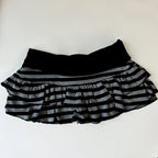 Millennial Style Y2K Skull Lace Bow Striped Halter Top Punk Goth Harajuku Style Top Summer Spice Girls Aesthetic Slim Streetwear - Matrix-studios.com