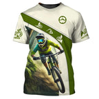 Mountain Bike Graphic T-shirt Men Custom Name Cycling T Shirts Sports Bicycle Short Sleeve Tops Summer Round Neck Tee Shirt - Matrix Studios