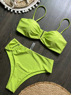 Bandeau Bikini Push Up Women Swimsuits 2026 Sexy Female Swimwear Brazilian Bikini Set Thong Biquini Swim Suits Solid Beachwear - Matrix-studios.com