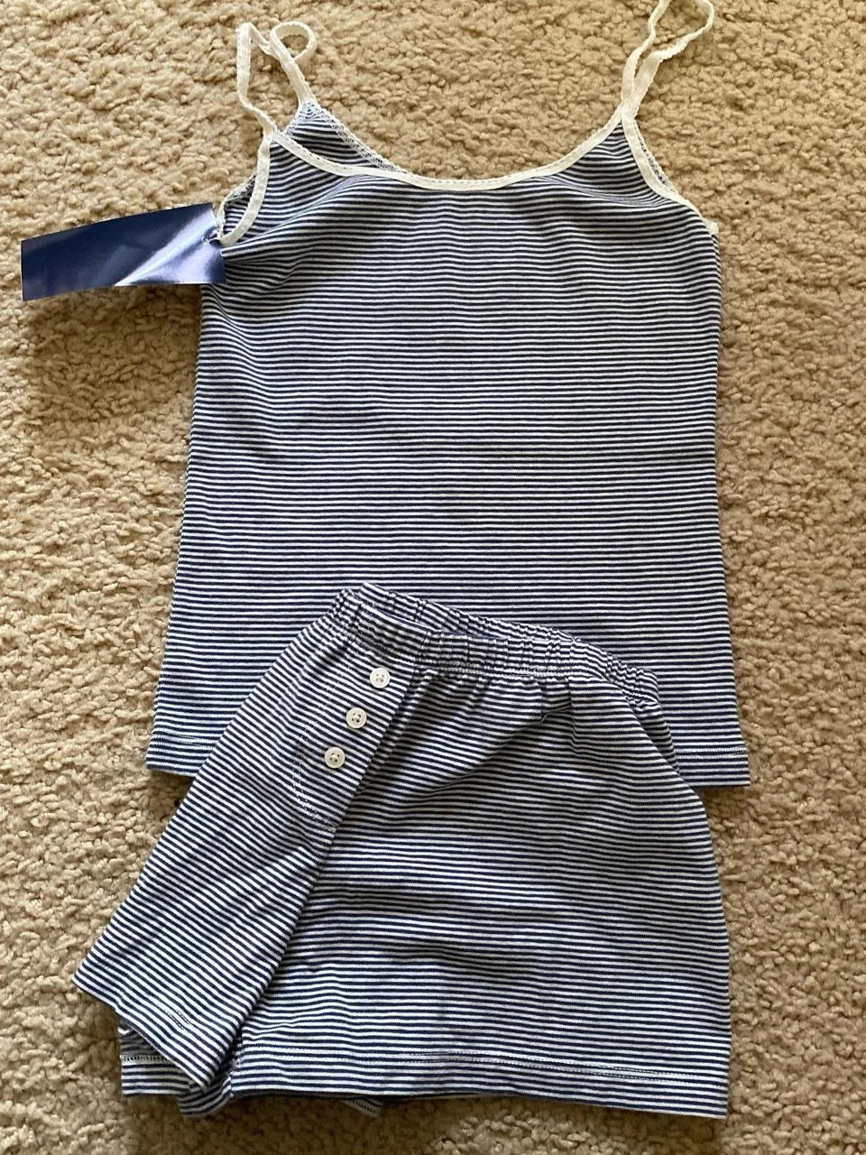 Strawberry Vest Shorts 2 Pieces Set Woman Eyelet Bow Slim Tank Top with Elastic Waist Patchwork Straight Short Pant Sweet Sets - Matrix-studios.com