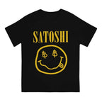 Blockchain Bitcoin Satoshi Yellow Funny Tshirt Graphic Men Tops Vintage Fashion Summer Polyester Short Sleeve Harajuku T Shirt - Matrix-studios.com