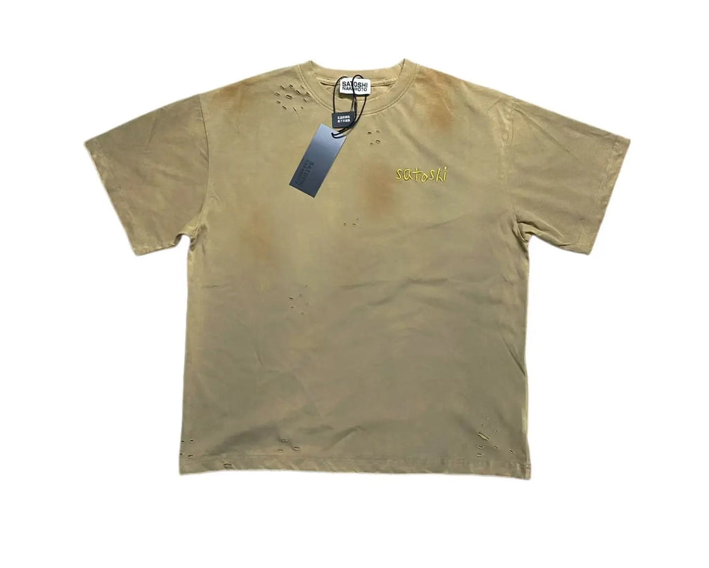 Satoshi Nakamoto Hole Chain Stitch T Shirt Men Women High Quality Tee Tops T-Shirt - Matrix-studios.com